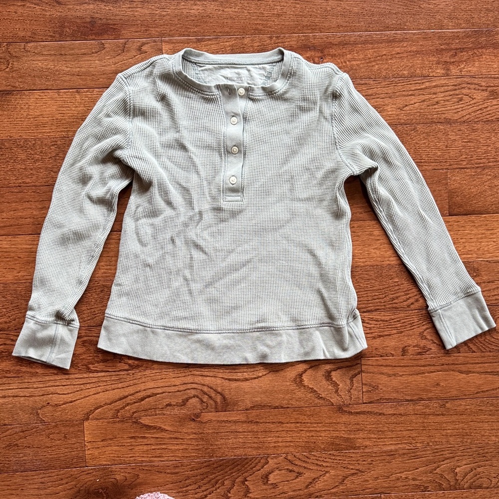 Everlane Women's Light Green Long Sleeve Top